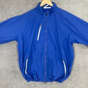 Zero Restriction Tour Jacket Men's XL Blue Windbreaker Long Sleeve Activewear